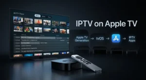 IPTV on Apple TV showing how Apple TV generation determines tvOS and compatible IPTV apps