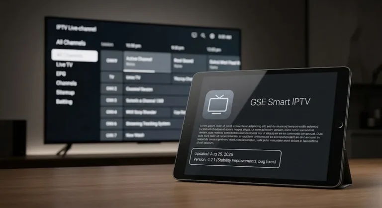 GSE Smart IPTV store listing showing the last update date in Canada in 2026