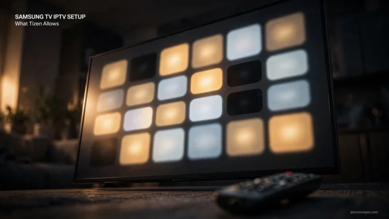 Samsung TV IPTV setup in Canada — what Tizen allows and how to check app availability