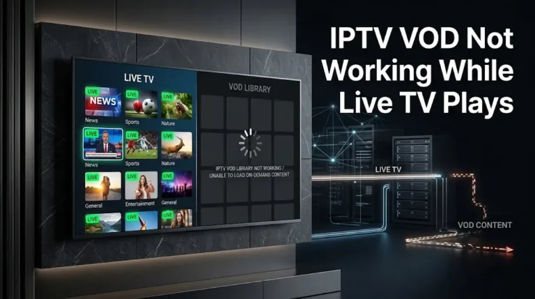IPTV VOD not working while live TV plays