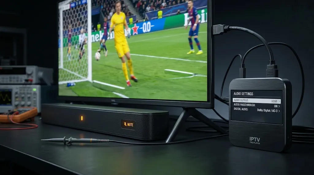 IPTV passthrough causing no sound while video continues playing through a soundbar